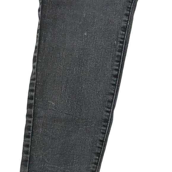 Time and Tru High Rise Skinny Black Jeans * Size 20P Petite * Faded Distressed - Picture 2 of 11